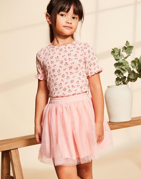 Jupe rose courte à paillettes FRITUETTE 2 / 23E2PFJ2JUPD300