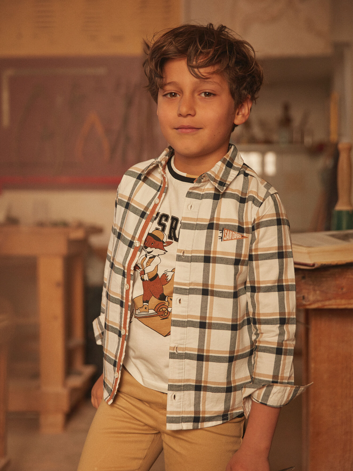 Chemise Nouvelle Collection Imprimes exclusifs Mode Enfant de 0 a 11 ans Sergent Major