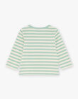 T-shirt vanille à rayures et légumes FACLEM / 23E1BGB1TML611