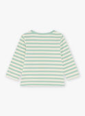 T-shirt vanille à rayures et légumes FACLEM / 23E1BGB1TML611