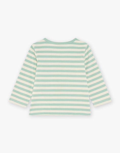 T-shirt vanille à rayures et légumes FACLEM / 23E1BGB1TML611
