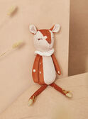 Doudou de naissance Biche grège et roux GORDANA / 23H0AFB1JOU007