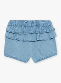 Short en denim bleu bébé fille CAPHILIPA / 22E1BFM1SHOP272