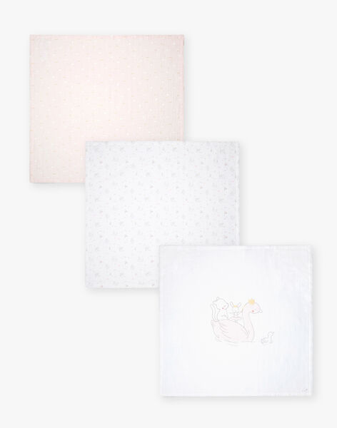 Lot De 3 Langes Bebe Fille En Coton Bio Collection 0 12 Mois Naissance Sergentmajor Lot De 3 Langes Bebe Fille En Coton Bio Collection 0 12 Mois Naissance Sergentmajor