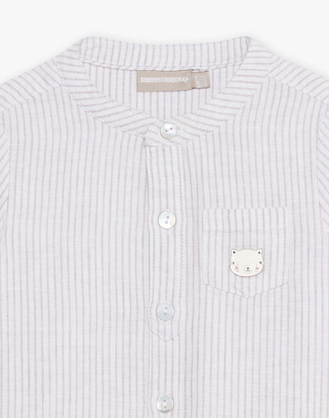 Chemise De Ceremonie Blanche A Rayures Bebe Garcon Achat En Ligne Collection Ceremonie Sergentmajor