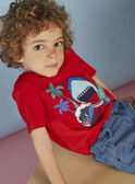 T-shirt rouge à motif requin enfant garçon CYDOAGE3 / 22E3PGT1TMCF525