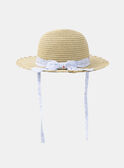 Chapeau en paille à imprimé fleuri KAPETULA / 24E4BFN1CHA009