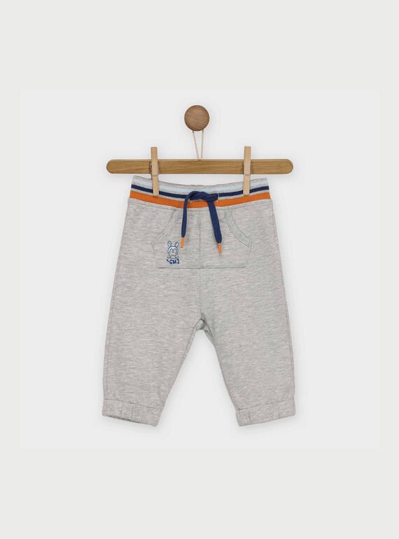 Pantalon de jogging gris chiné RAARMOR / 19E1BG21JGB943