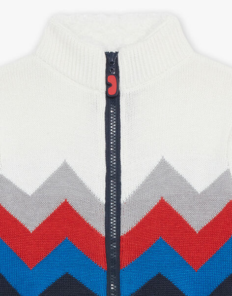 Gilet en maille à col fourré DOLAIRAGE / 22H3PGX2GIL001