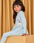 Pyjama bleu à motifs licornes DOULIETTE / 22H5PF23PYJ222