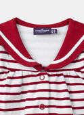 Robe rayée style marin MALIVIA / 25E1BFJ1ROB001