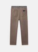 Pantalon marron Garçon NIBESTAGE / 25H3PGS1PAN821