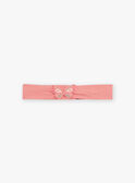 Bandeau vieux rose uni à papillon FAILISE / 23E4BFD1BAND318