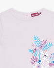 T-shirt mauve à motif léopard DANYETTE / 22H2PF51TMC320