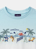 T-shirt Plage Bleu et Blanc KLIPLAGE / 24E3PGR2TMC000