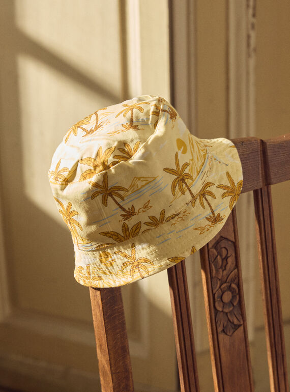 Chapeau reversible jaune et marron MLABOBAGE / 25E4PGK2CHA104
