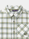Chemise à carreaux et manches longues Garçon NITANAGE / 25H3PGL1CHM005