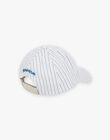 Casquette à rayures beige et bleu FRECASAGE / 23E4PGI2CHA000