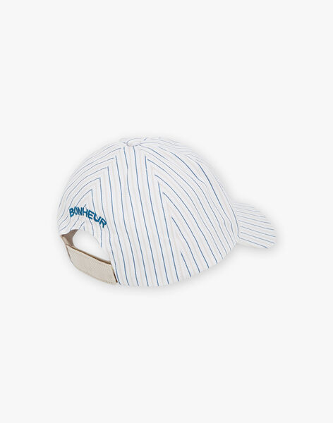 Casquette à rayures beige et bleu FRECASAGE / 23E4PGI2CHA000
