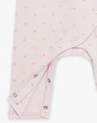 Grenouillère rose clair avec coeur FECOLINE / 23E5BF21GRE321
