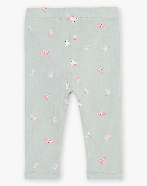 Legging vert tendre à papillon FAISTEL / 23E1BFD1CAL612