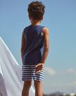 Débardeur et short bleu marine et blanc en jersey FRUPLAGE4 / 23E3PGU3ENS622