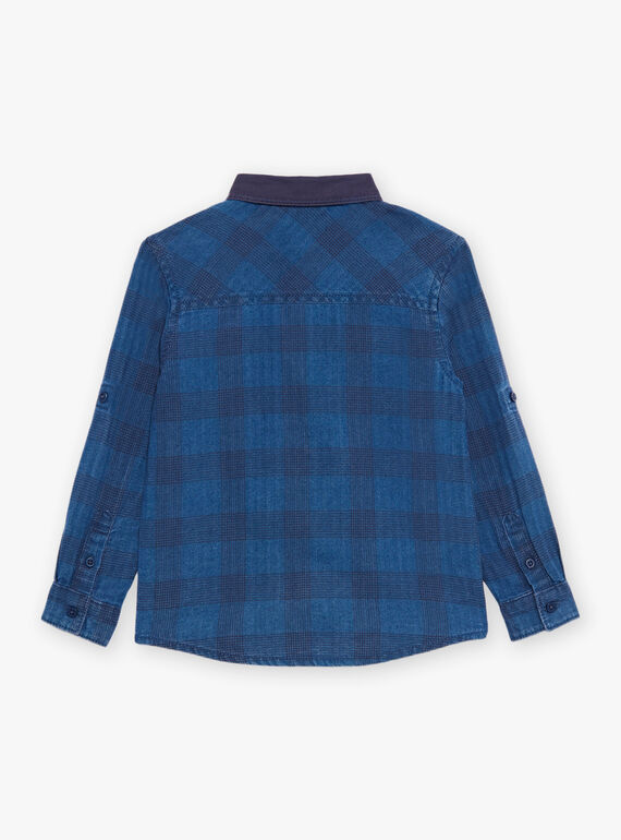 Chemise bleue à carreaux DACHEMAGE / 22H3PG51CHMC207