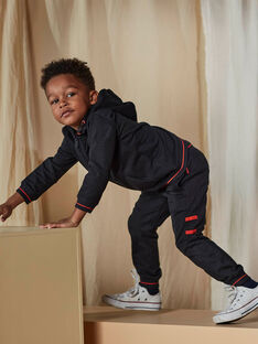 Jogging noir à détails contrastants rouges enfant garçon CAJOBOAGE1 / 22E3PGF1JGB090