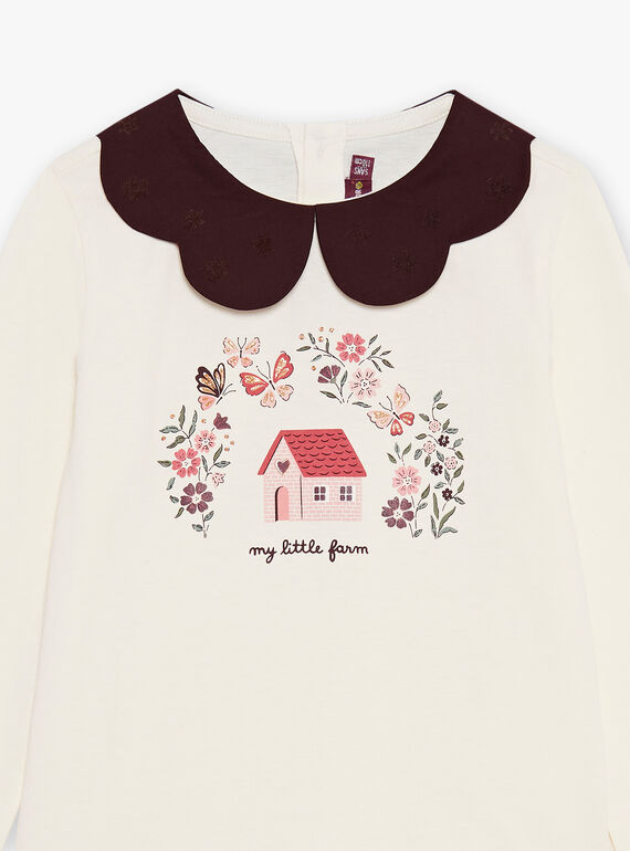 Tee Shirt Manches Longues Blanc DUVETETTE / 22H2PFR1TML632