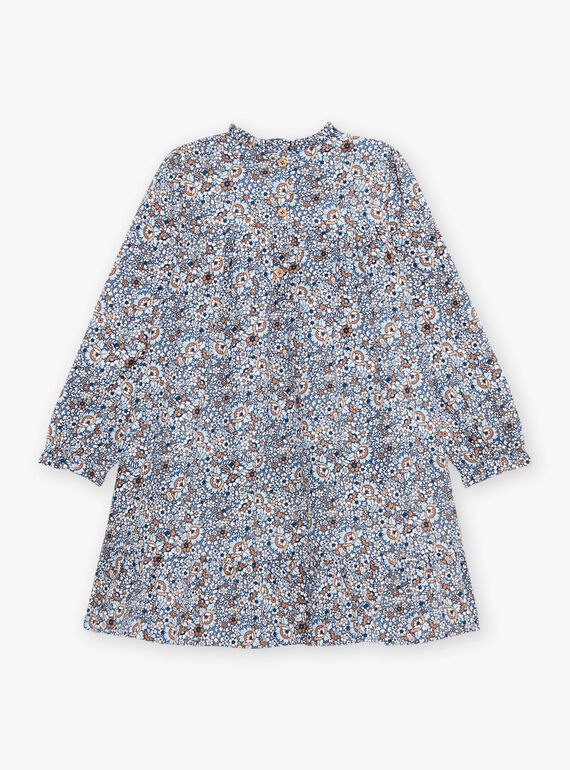 Robe bleu givre à imprimé fleuri DIAROBETTE / 22H2PFY1ROBC206