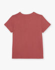 T-shirt rouge thème surf FISURFAGE / 23E3PGD2TMC303