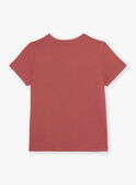 T-shirt rouge thème surf FISURFAGE / 23E3PGD2TMC303