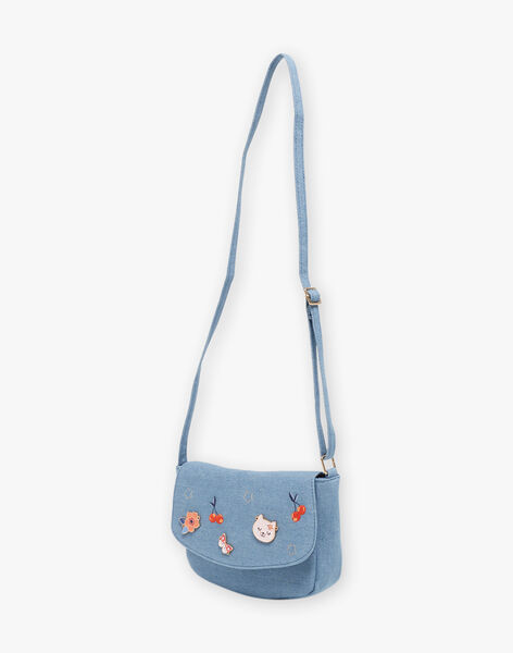Sac besace denim clair FLYSAETTE / 23E4PFR1BESP272