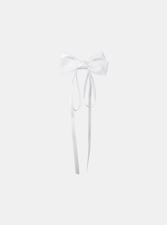 Barrette noeud brodé et satin MOPIRETTE / 25E4PFM7BRTK008