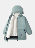 Imperméable 2 en 1 bleu ou ou bleu foncé imprimé animaux à manches longues Garçon NINIRAGE / 25H3PGE1IMP205