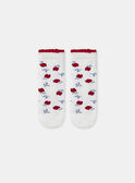 Lot de 3 chaussettes à rayures, imprimés ou uni Bébé Fille NAGERTRUDE / 25H4BFP1LC3001