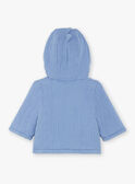 Veste à capuche bleue bébé garçon ZOUHIR / 21E0CGG1VESC203