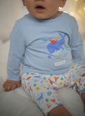 Grenouillère motif baleine et chaussettes bébé garçon CEIACOB / 22E5BG51GREC232