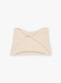 Snood beige en tricot FRASNOETTE / 23E4PF51SNO808