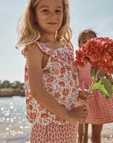 Blouse nude à imprimé fleuri FLUBOBETTE / 23E2PFQ1CHED319