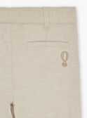 Pantalon beige en lin FRELINAGE / 23E3PGI1PANA013