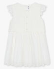 Robe écrue à broderies fantaisie FREBROETTE / 23E2PFI3ROB005