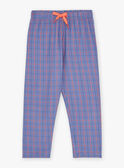 Ensemble pyjama écru et bleu en molleton graté KUINUAGE / 24E5PG55PYJA011