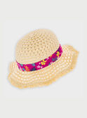 Chapeau beige et rose ROYNAVETTE / 19E4PFQ1CHA009