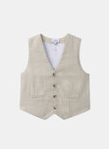 Gilet de costume beige MREGILAGE 2 / 25E3PGL1GSMA016