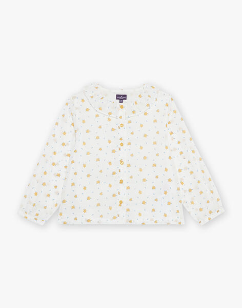 Chemisier écru à fleurs FANNETTE / 23E2PF81CHE001