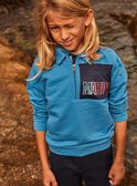 Sweat Marin bleu à col zippé FOVARAGE / 23E3PGC1SWE201