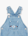 Salopette longue en jean bleu FAKOBE / 23E1BGC1SALP269