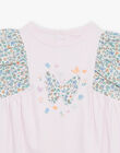 Chemise de nuit rose à imprimé papillons FLODETTE / 23E5PF32CHN328