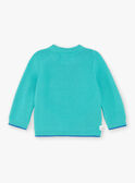 Pull bleu turquoise ZAKEVIN / 21E1BGJ1PULG621